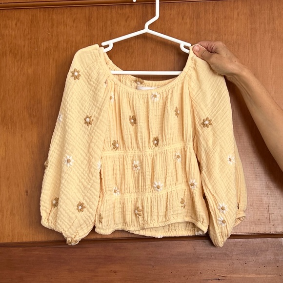 Zara Other - Zara Yellow Daisy Top